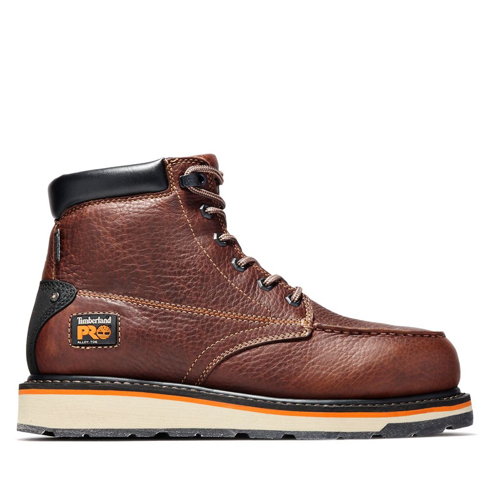 Bocanci De Muncă Timberland Barbati Maro - Pro® Gridworks 6" Alloy Toe - Romania - VXMFOC821